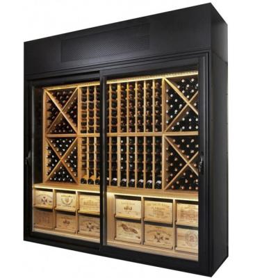 China 201 304 316 316L Stainless Steel Wine Cabinet Black Home Glass Cabinet Customized for sale
