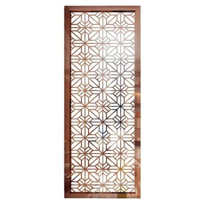 China Decorative Laser Cut Metal Room Dividers Stainless Steel For Restaurant for sale