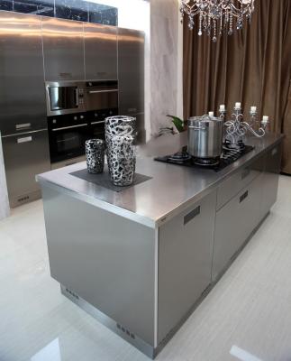 China 2021 armário de cozinha modular moderno de aço inoxidável do projeto 304 NOVOS à venda