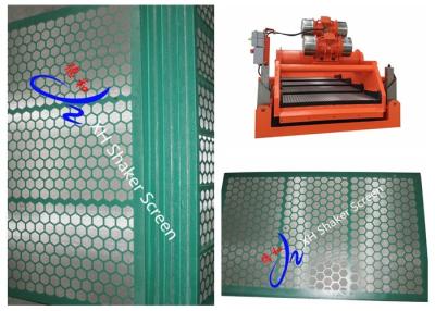 China Green Color Rock Shale Shaker Screen , Swaco D380 Replacement Metal Sieve Mesh for sale