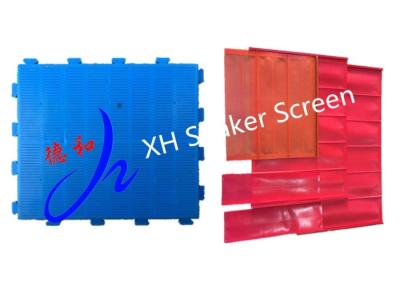 China Red Color PU / Polyurethane Screen Panels for Quarry and Mining Industry for sale
