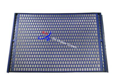China Blue FLC 500 Series Oilfield Screens for Solid Control / Desander Hookstrip Type for sale