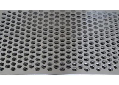 China Stainless Steel Perforated Metal Screens Mine Sieving Mesh Grey Color for sale
