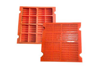 China PU Screen / Polyurethane Vibration Dewatering Mining Screen Panel 0.5-100mm for sale