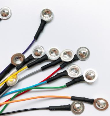 China Cloreto de prata reusável do elétrodo do copo do EEG com 12 cores 12 únicas ligações à venda