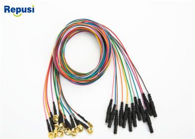 China Oro reutilizable del electrodo de la taza de REPUSI EEG plateado con 12 clors en venta