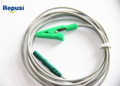 China Non-Sterile Alligator Clip Leads Wire With Touchproof Connector 150m Length for sale