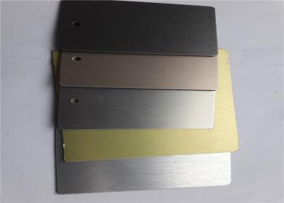 China Square Silver Color Brushed Aluminum Sheet Metal 0.05mm To 0.80mm Thickness for sale