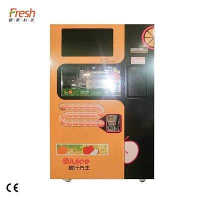 China Apple Orange Juice Vending Machine 400W Metal Zinc alloy Customized for sale