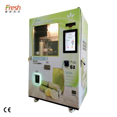 China Sr. Orange Sugarcane Juice Vending Machine Custom 220V 800W para 100 - 120 tazas en venta
