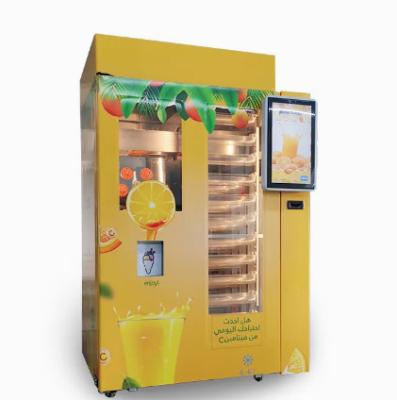 China Fruta natural Juice Unmanned Vending Machine 24 horas de servicio del uno mismo exprimido recientemente en venta