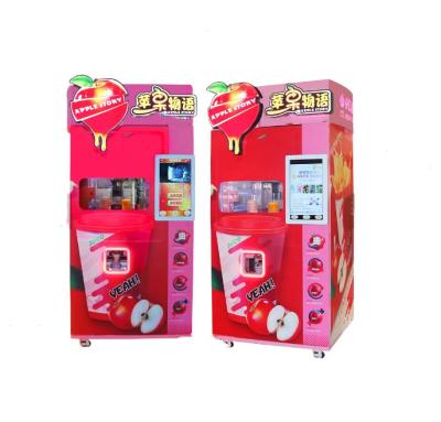 China Orange Apple Juice Cold Drink Vending Machine 500W For Shop Supermarkets Malls for sale