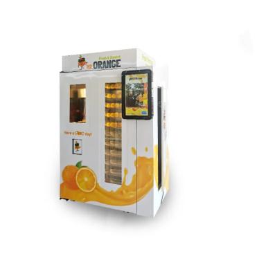 China Juice Unmanned Vending Machine presionado fresco 24 horas de servicio del uno mismo para el mercado en venta