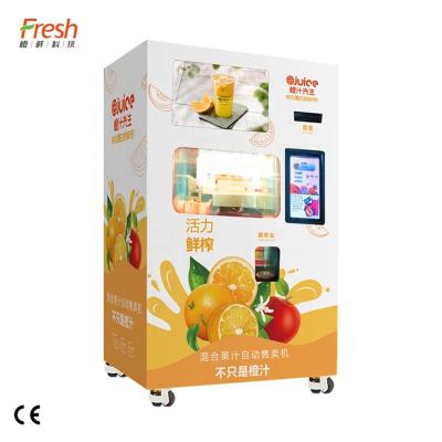 China Efficient Medium Automatic Orange Juice Vending Machine With Display 1 Year Warranty for sale
