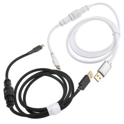 China Mechanical Keyboard Cable Heavy Duty Aviation Connector Coupling 1.5M USB Type C Port for sale