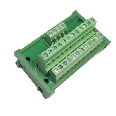 China 1 in 12 out Terminal Blocks Breakout Board Power Source Wiring Distribution Splitter Divider for sale
