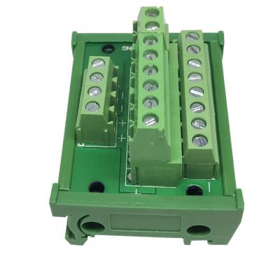 China DC 24V 8 Ways Power Source Wiring Distribution Splitter Terminal Blocks Breakout Board for sale