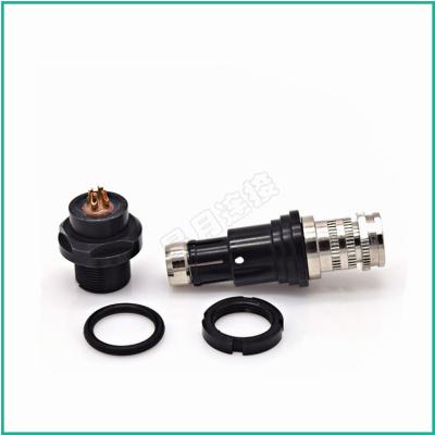 China 102F Body Styles Series Short Type Metal Push Pull Circular Cable Mount Plug Connector for sale