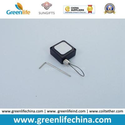 China New Design Small Square Steel Cabled Display Retractor Loop End for sale