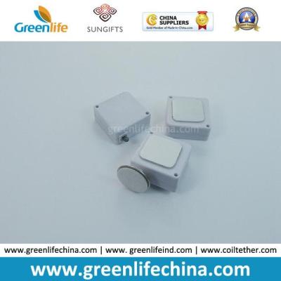 China Solid White Mini Size Square Store Display Security Tether for sale