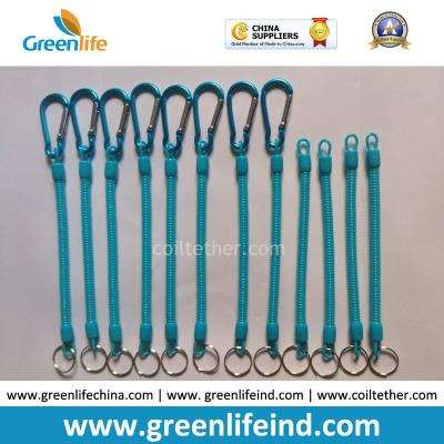 China Customized Size and Blue Color 4'' to 40'' Multi-purpose Utilities Plier Coiled Lanyards for sale