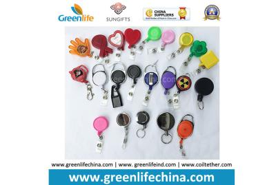 China China Factory Direct Multi Styles Custom Logo Printing Plastic Retractable Badge Reel Holders for sale