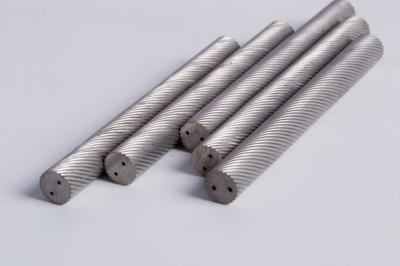 China HIP Sintered Cobalt Iron Rod H6 Carbide Rod Blanks Qith 30° HE-30° for sale
