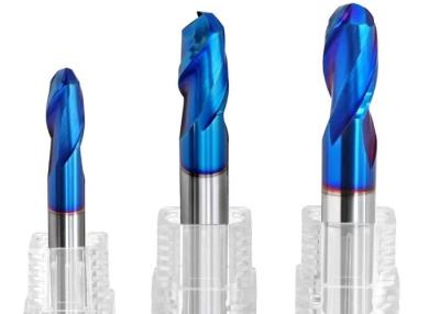 China HRC45 Solid Carbide Ball Nose End Mills Bits HRC65 2 3 4 6 Flutes for sale