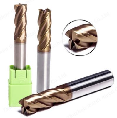 China HRC45-65 Solid Carbide End Mills Square End Mill Bit Cutting Tools For Metal for sale