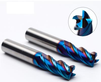 China 1/4 carbide end mill  Naco Coated Flat 4 Flute Carbide End Mill 1/8 3/8 3/4 3/16 for sale
