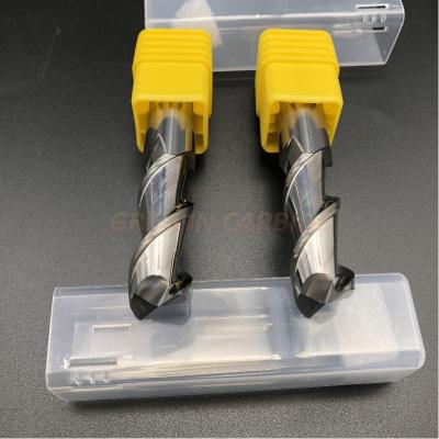 China 2 Flutes Tungsten Cutting Alu Uncoated Solid Carbide End Mills for sale