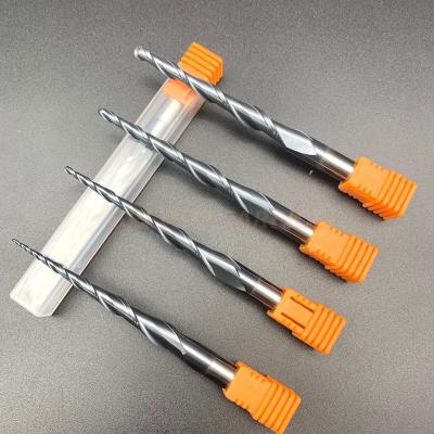 China Tungsten Carbide 2 Flute Taper Ball Nose End Mill CNC Machine Tool With Coating for sale