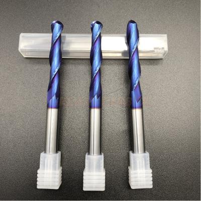 China HRC65 D8R4L100 2 Flutes Solid Carbide Cutters for sale