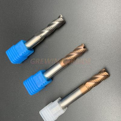 China High Precision Tungsten Rough Cut End Mill / 25mm Hss Roughing End Mill for sale
