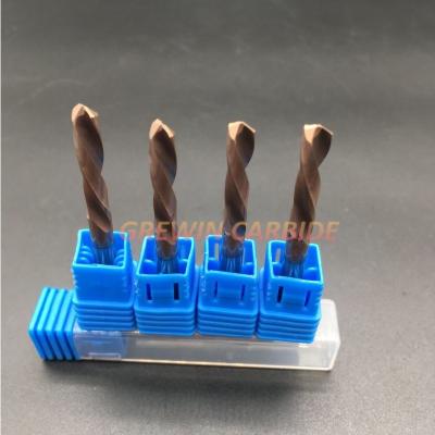 China Coating Left Hand Carbide Drill Bits HRC55 D4*25*50 Tungsten Carbide Micro Drill Bits for sale