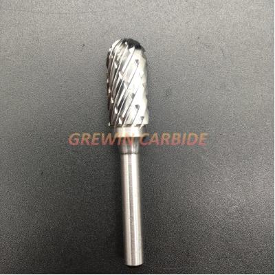 China No Coating Tungsten Carbide Grinding Bit 6mm Carbide Burrs For Steel Aluminium for sale