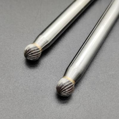 China Aluminium Ball Carbide Burr Tip Tungsten Carbide Burr Set Drilling Files for sale