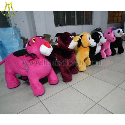 China Hansel Wholesale stuffed animal ride electronic coin toys happy rides on animal for sale