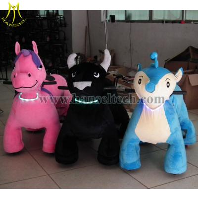 China Hansel Plush Toys Play By Play 4 Wheels Bicycle Toy Shopping Mall Animal Rides Happy Animals Ride for sale