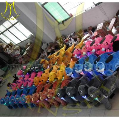China Hansel 2016 chinese game rental sale push ride on plush toys girls electric ride on animals for kids for sale