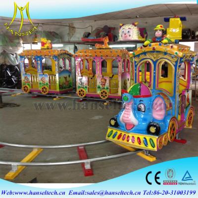 China Hansel kids electric amusement train rides kiddie amusement rides train for sale