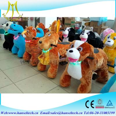 China Hansel kids riding train amusement park kid toy rides kidde rides game center  rides motorized plush riding animals for sale