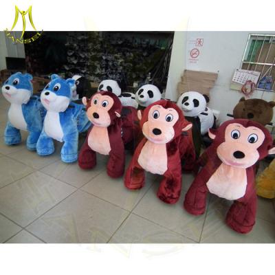 China Hansel mall ride on toys animales montables electric ride in cars play seat racing battery coin operated kid rides for sale