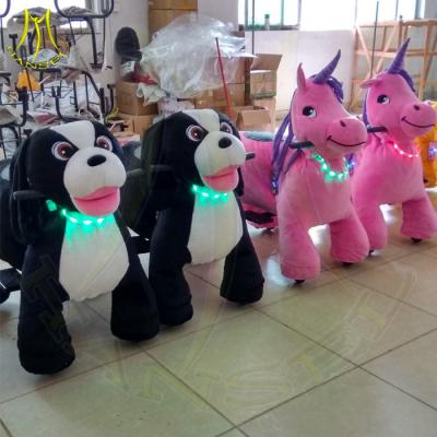 China Hansel coin operated video game machines life like play animals for kids walking stuffed animals bike kiddie ride on car for sale