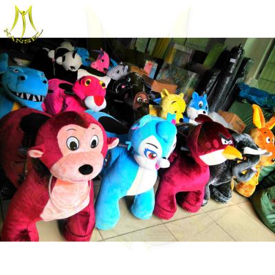 China Hansel  indoor amusement park ride plush animal electric scooter horse scooter for adults commercial electric ride on for sale