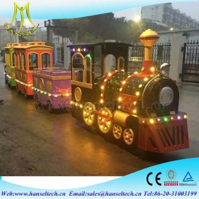 China Hansel Amusement park electric trackless train for kids ride in the playground for sale