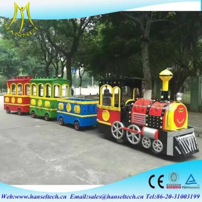 China Hansel Top Sales Cheap Colorful Kids Electric Amusement Train Rides for Amusement Park factory for sale