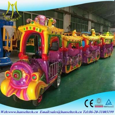 China Hansel children park riders outdoor electric mall trains/kids electric amusement train rides for sale for sale