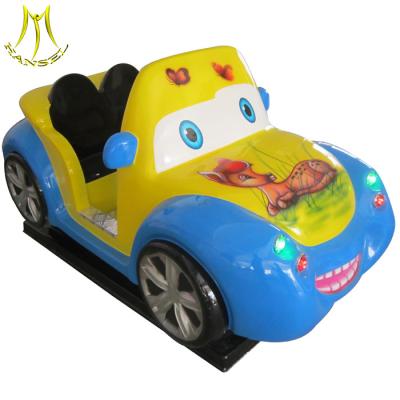 China Hansel cheap indoor toy mini coin ride bus china mini kids ride kiddie ride fiberglass toys for sale