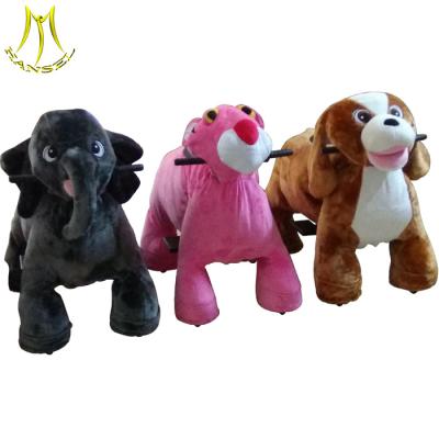 China Hansel  new kids walking battery ride on plush elephant in shopping mall for sale